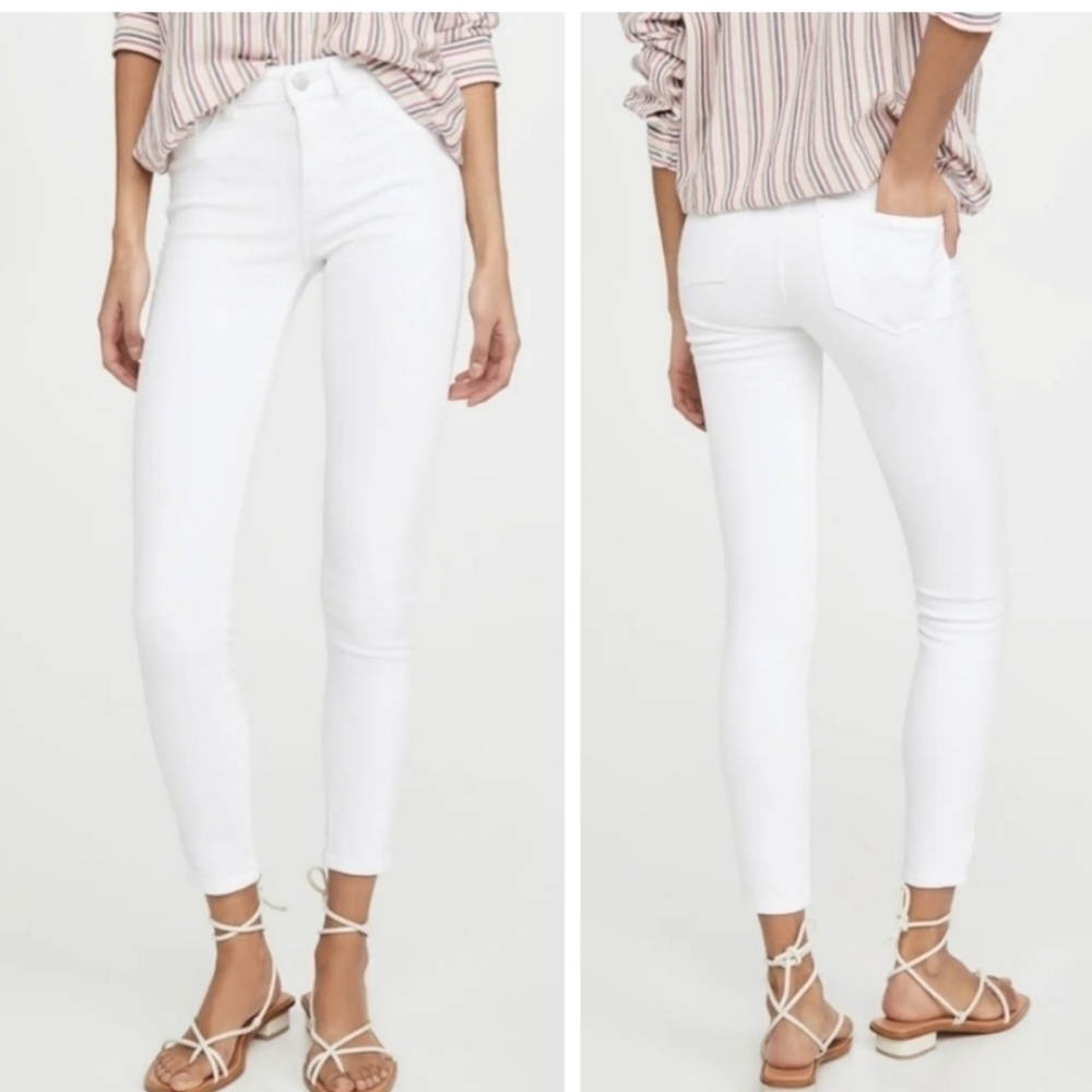 DL1961 Florence Instasculpt Skinny Jeans W30 Milk White